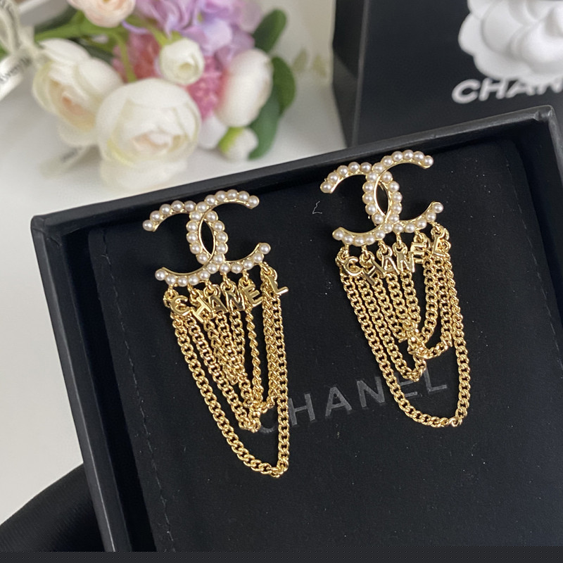 Ch*el earrings